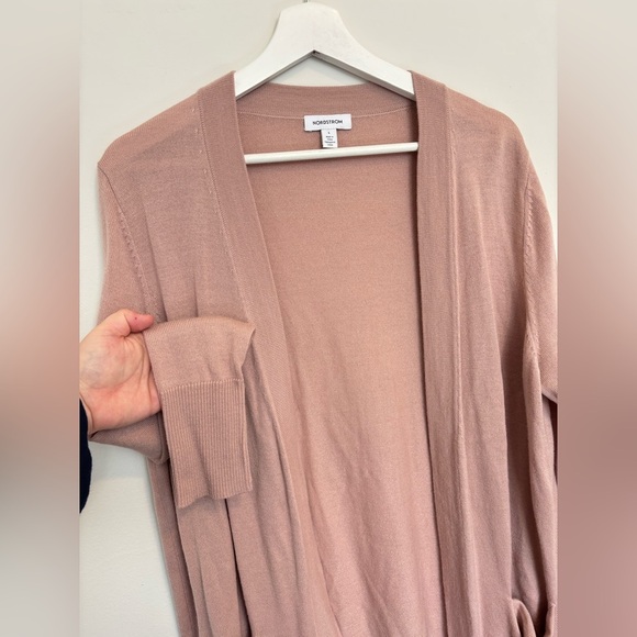 Nordstrom Merino Wool Open Cardigan - Picture 4 of 5